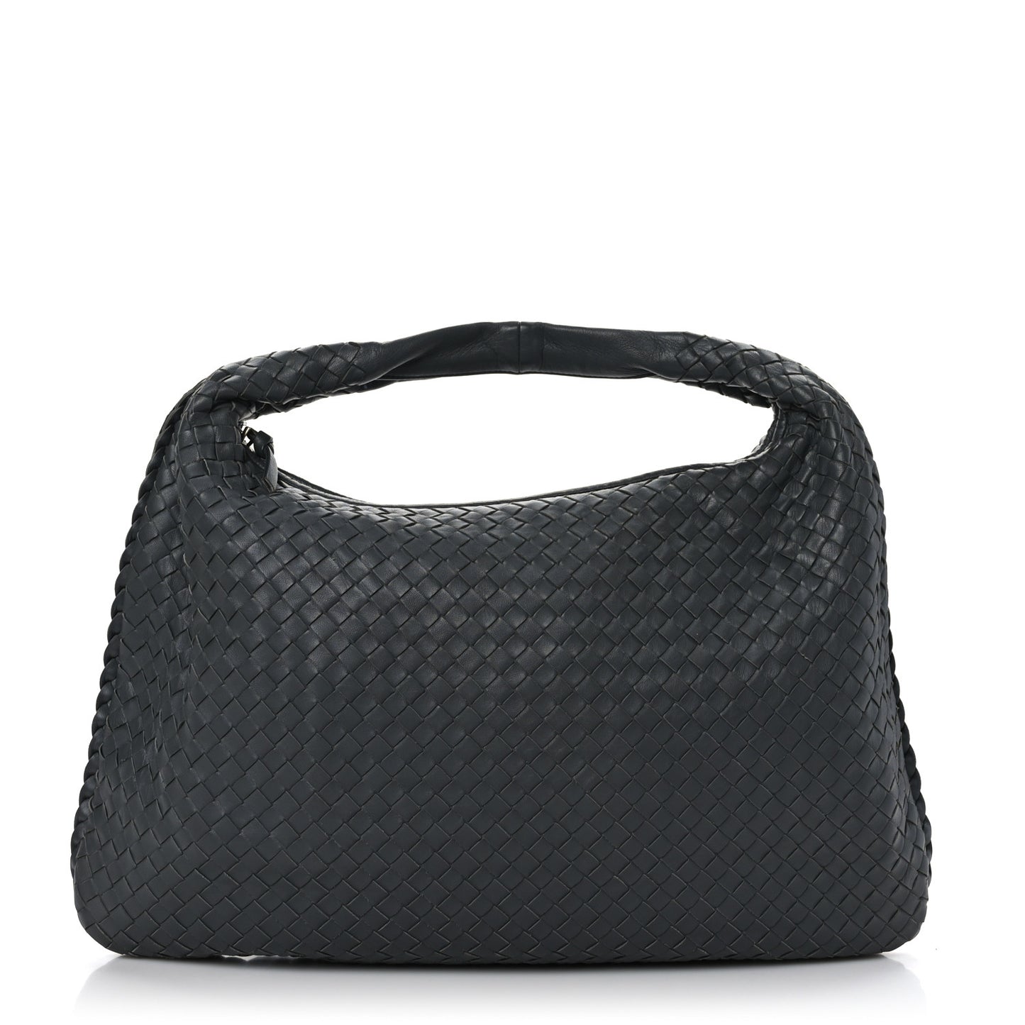 Nappa Intrecciato Large Veneta Hobo Grey