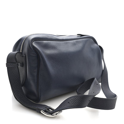 Hermes Evercolor Taurillon Clemence Petit Courrier Bag Bleu Nuit Caban 3 of 9