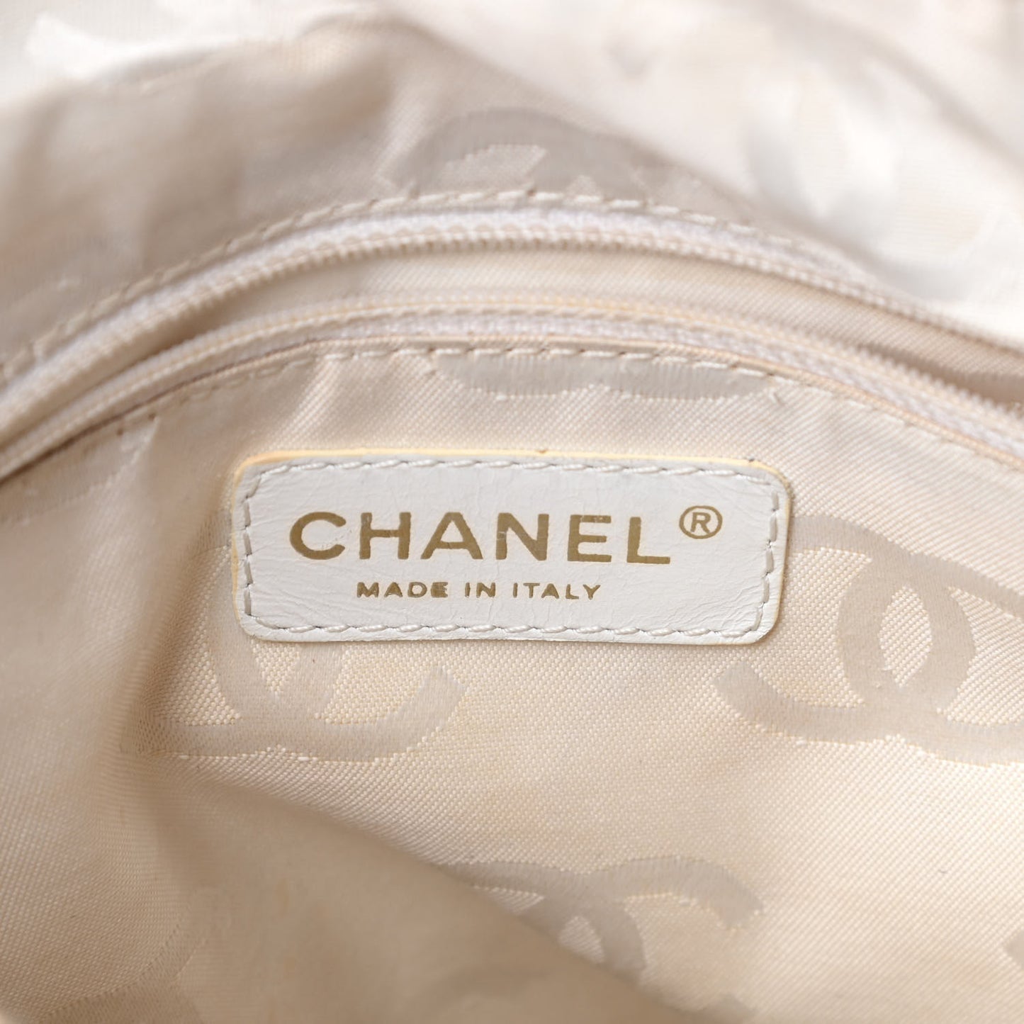 Calfskin CC Hobo White