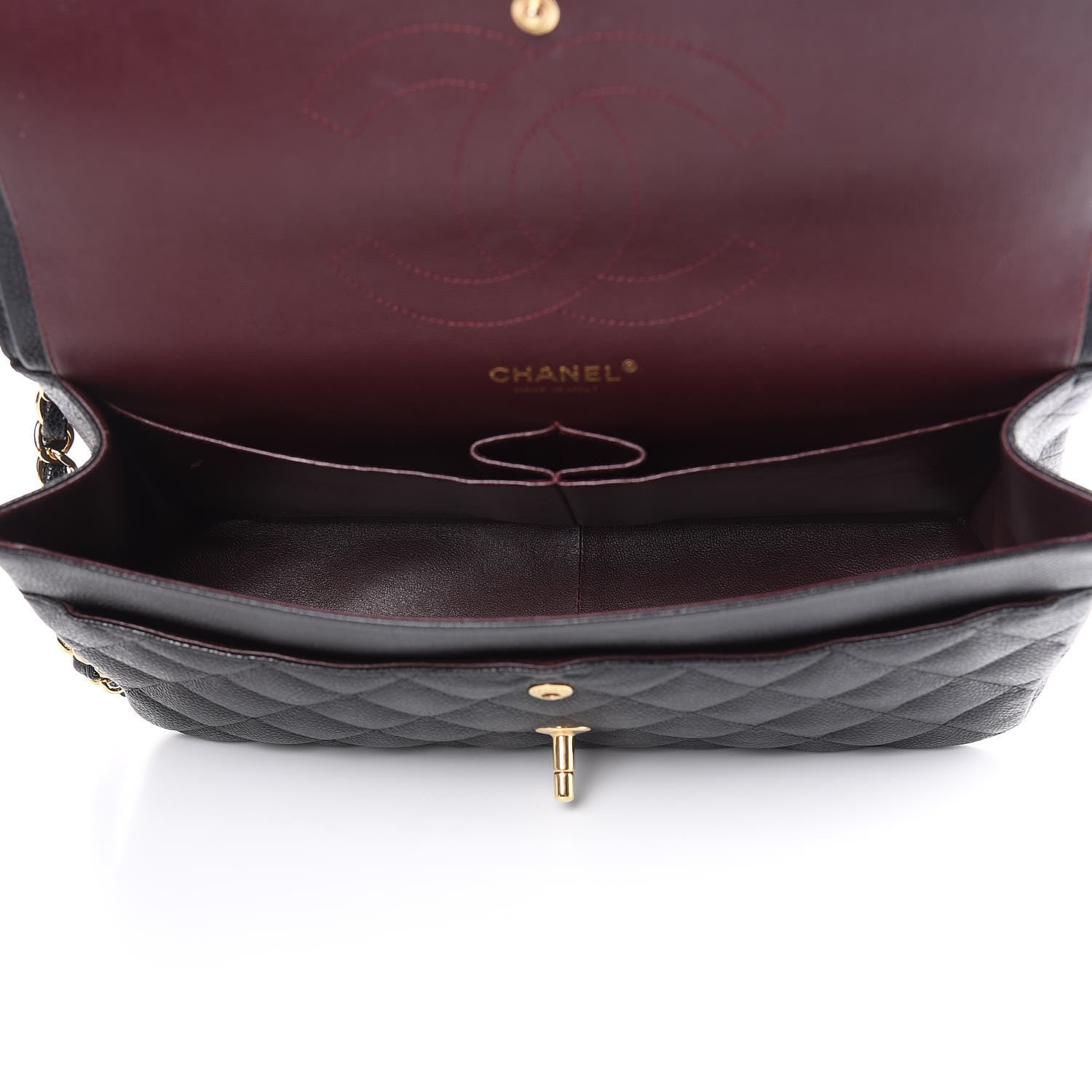 Chanel Caviar Quilted Jumbo Double Flap Black 5 of 9