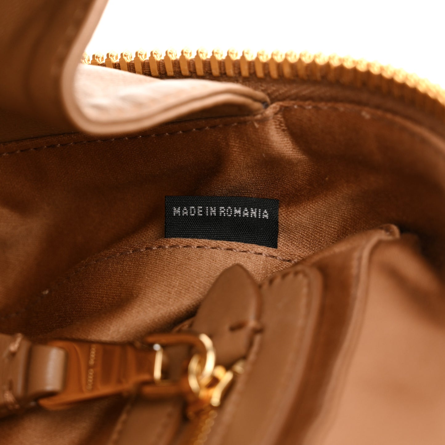 Nappa Matelasse Regular Arcadie Top Handle Bag Caramel