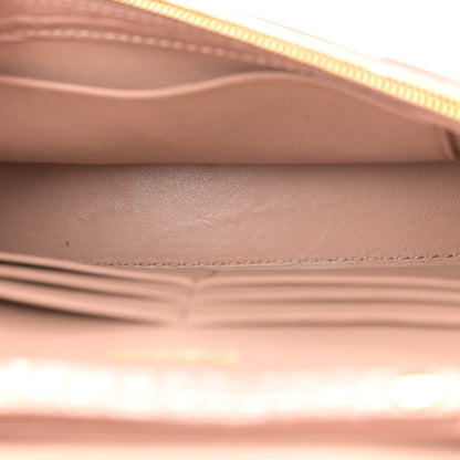 Balenciaga Shiny Calfskin Crocodile Embossed Hourglass Chain Bag Nude Beige 5 of 11