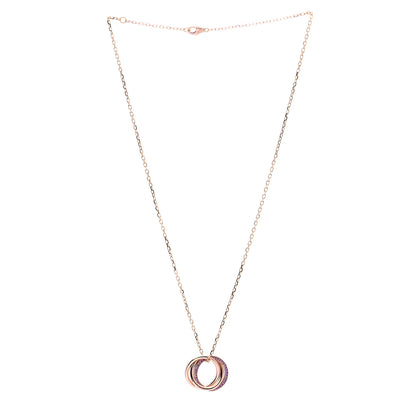 Cartier 18K Pink Gold Pink Sapphire Trinity Pendant Necklace 3 of 7