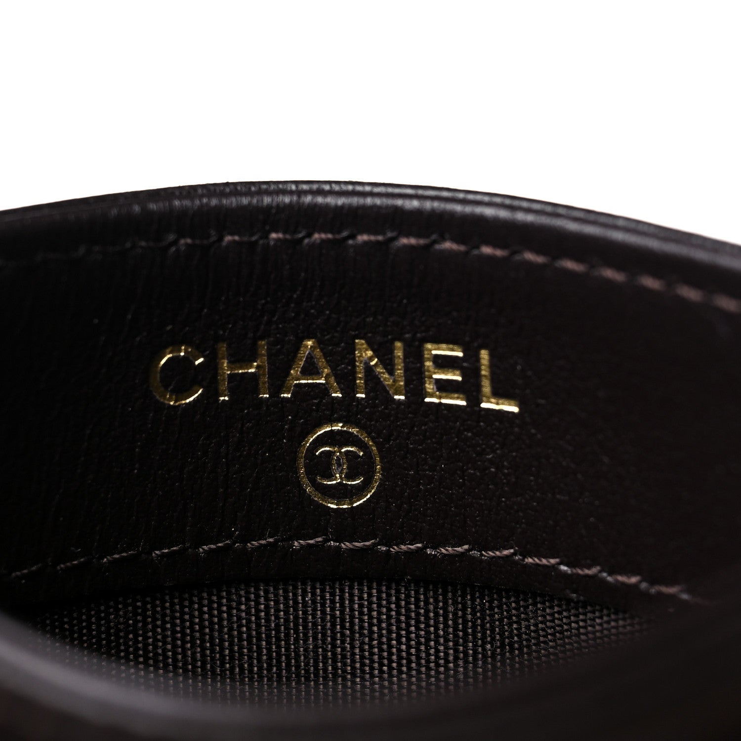 Chanel Lambskin Quilted Chanel 19 Card Holder Dark Brown 6 of 10