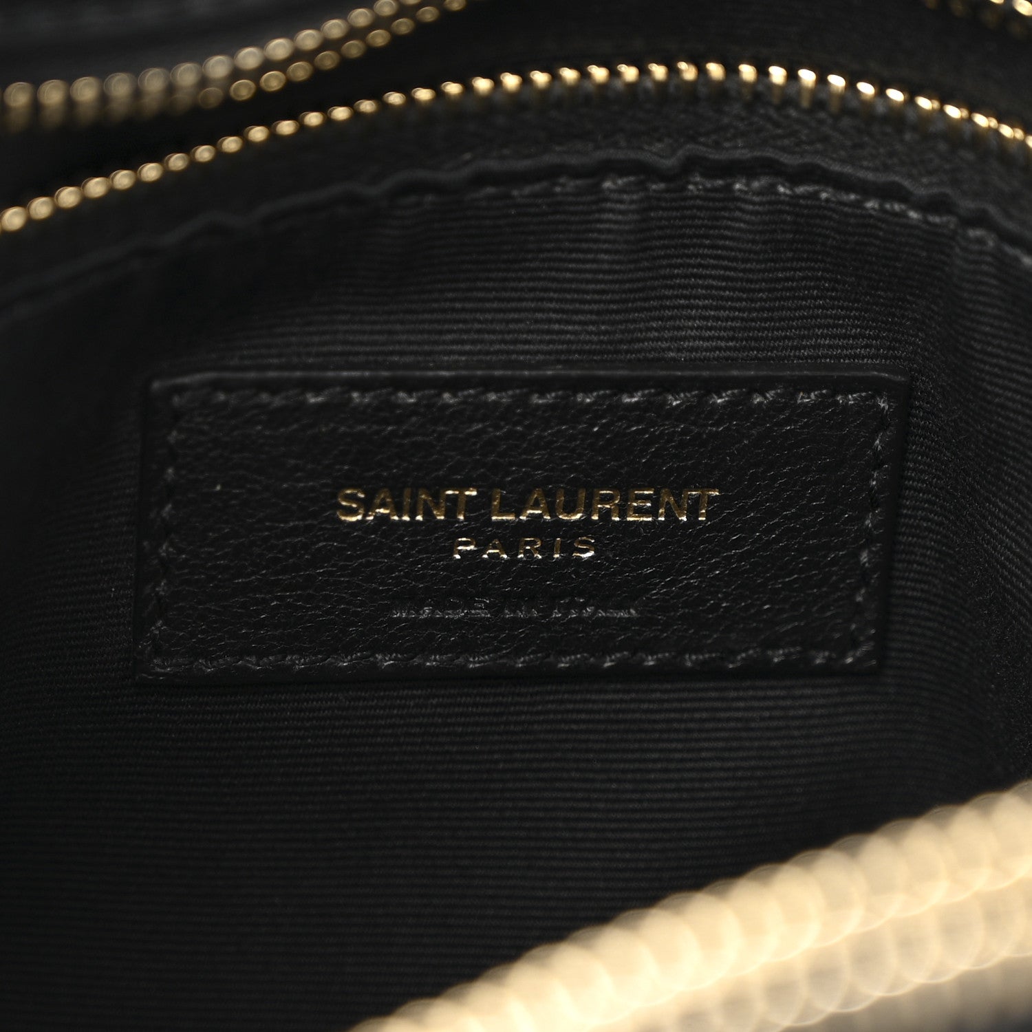 Saint Laurent Calfskin Y Quilted Monogram Medium Loulou Chain Satchel Black 6 of 17