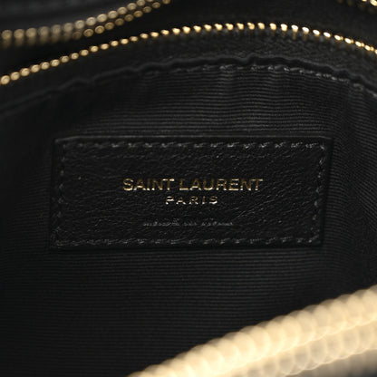 Saint Laurent Calfskin Y Quilted Monogram Medium Loulou Chain Satchel Black 6 of 17