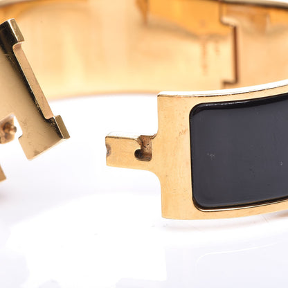 Hermes Enamel Wide Clic Clac H Bracelet PM Black 5 of 5