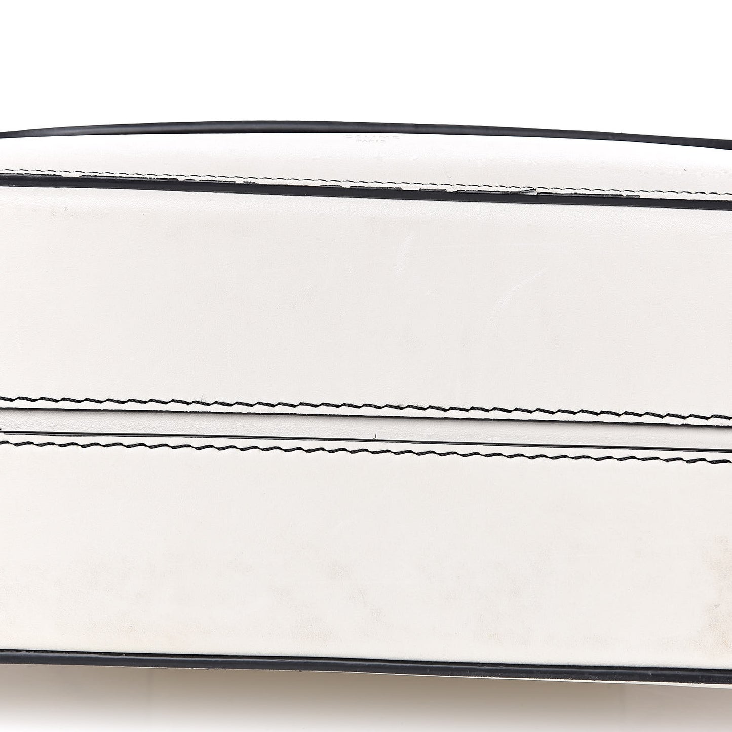 Natural Calfskin Small Square With Pocket White