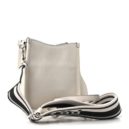 Prada Vitello Daino Soft Mini Hobo Messenger Bag White 3 of 10