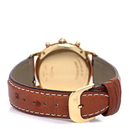 Jaeger-LeCoultre 18K Yellow Gold Ostrich 30mm Odysseus Moon Phase Quartz Watch 167.7.30 3 of 4