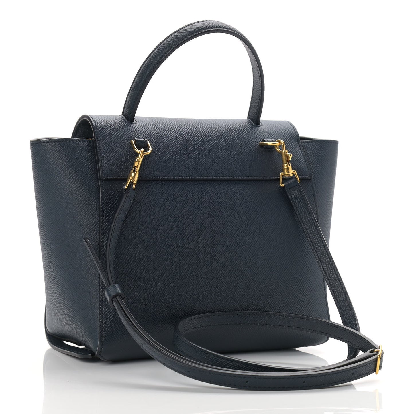 Grained Calfskin Nano Belt Bag Navy