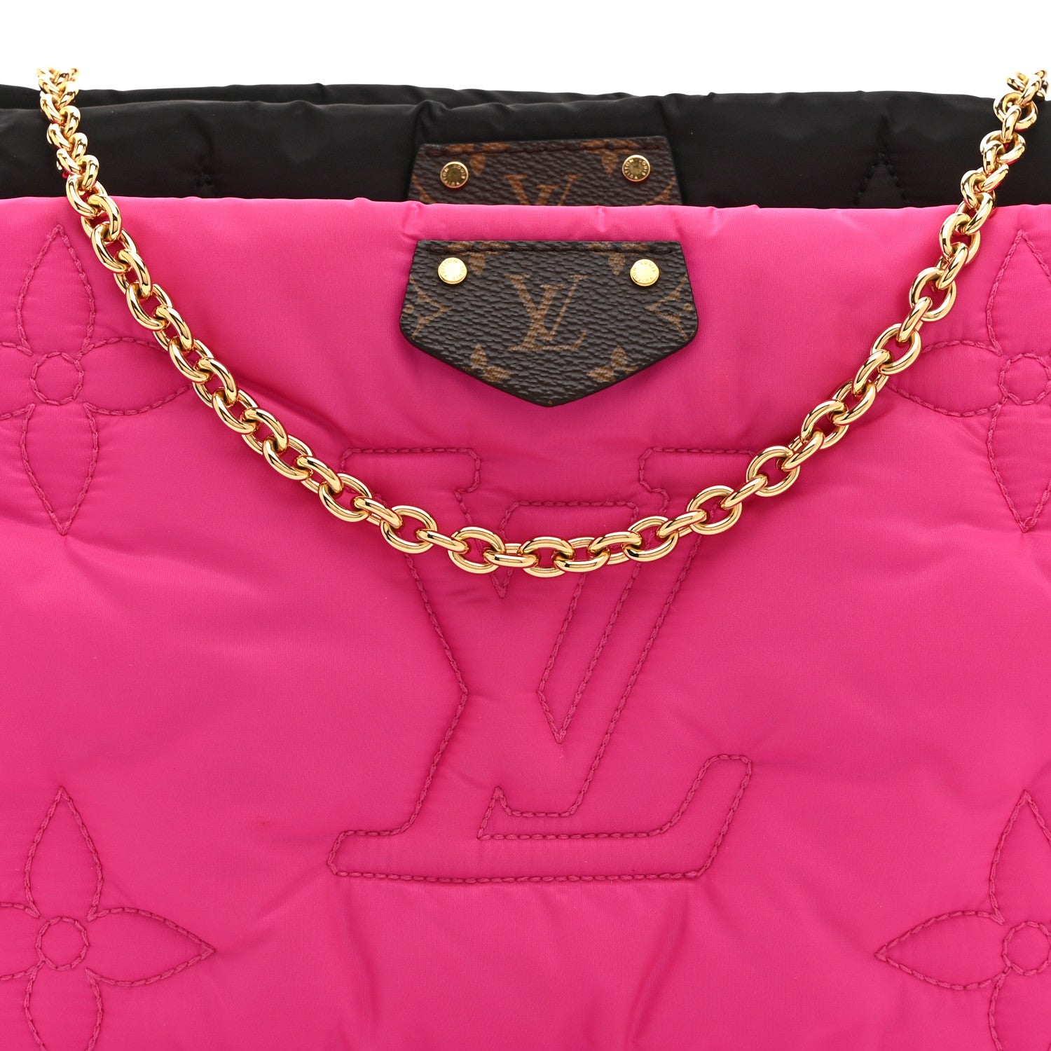 Louis Vuitton Econyl Monogram Pillow Maxi Multi Pochette Accessories Black Fuchsia 8 of 10