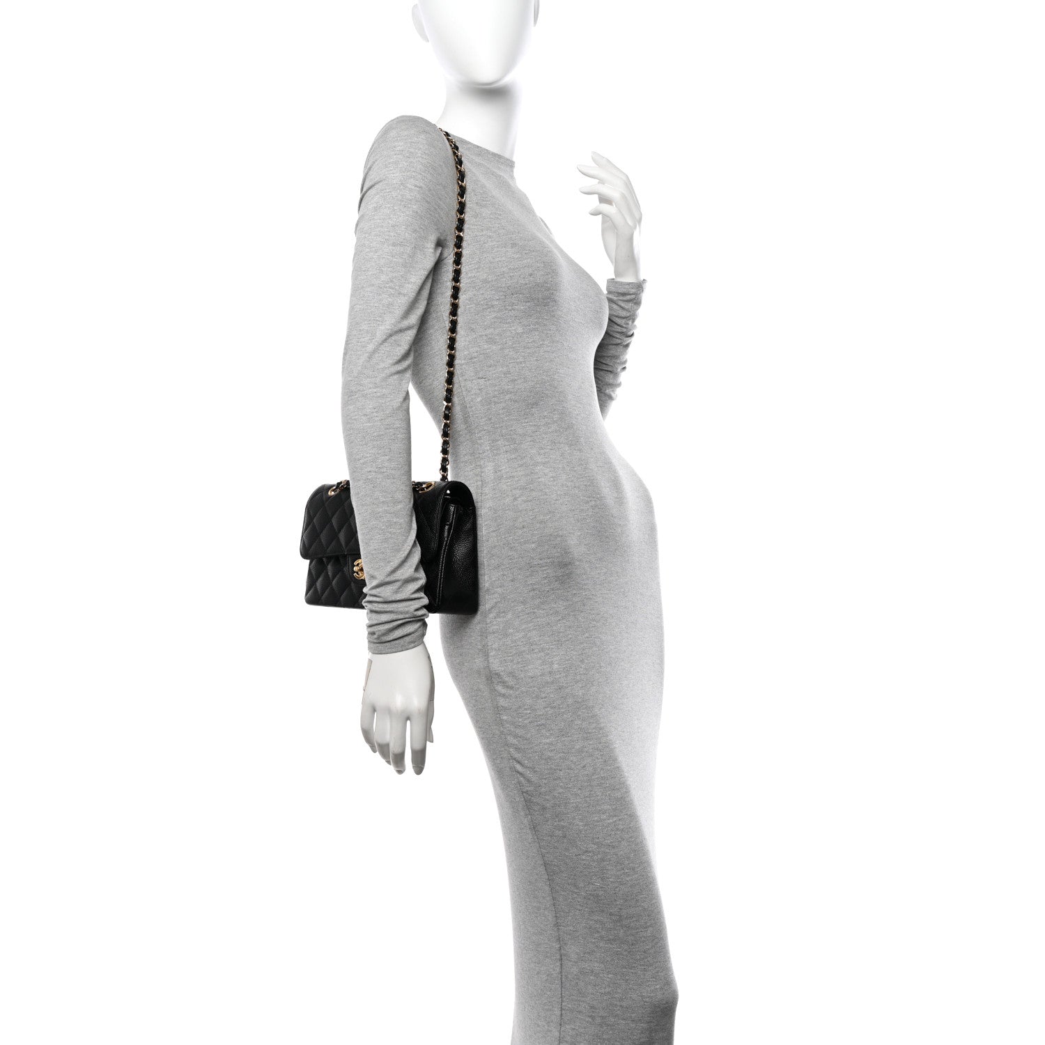 Chanel Caviar Quilted Small Double Flap Black 2 of 10