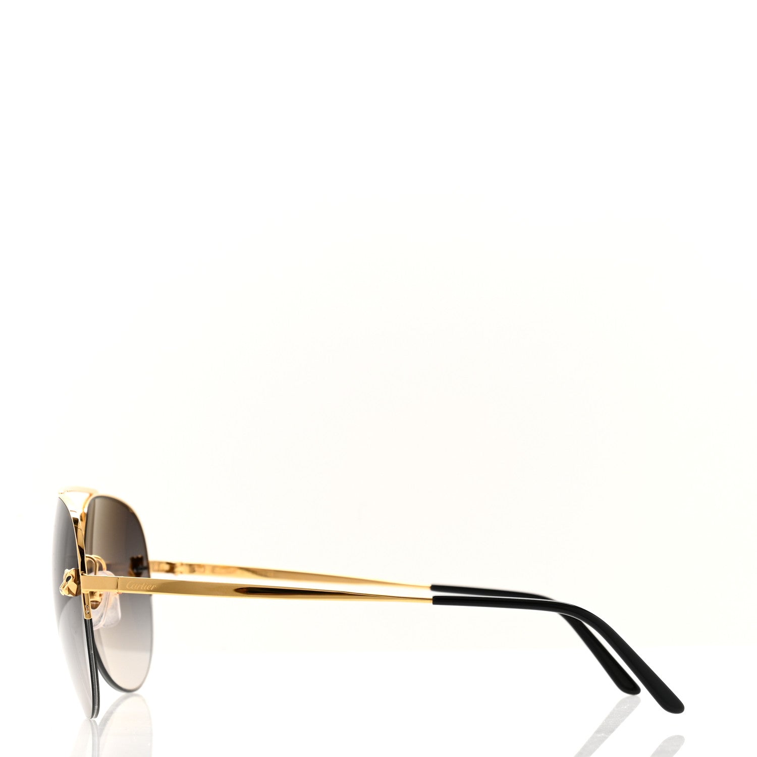 Cartier Panthere De Cartier Aviator Sunglasses Gold 3 of 7