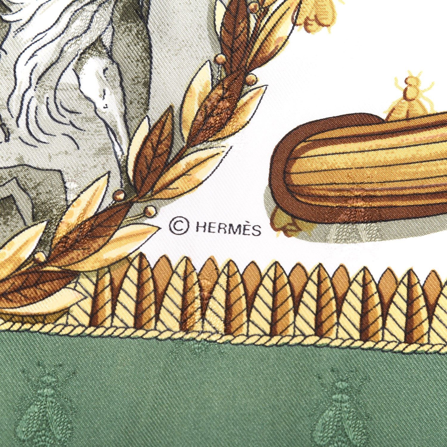 Hermes Silk Napoleon Scarf 90 4 of 6