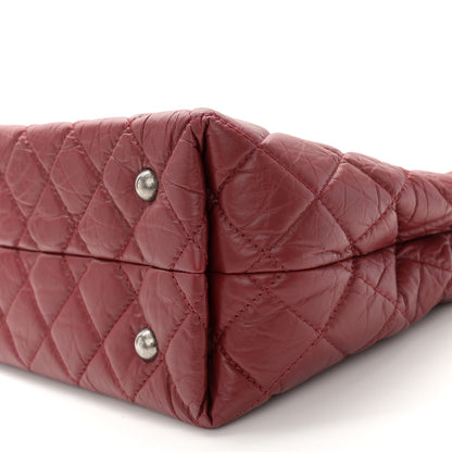 Chanel Aged Calfskin Quilted Reissue 2.55 Tote Red 10 of 12