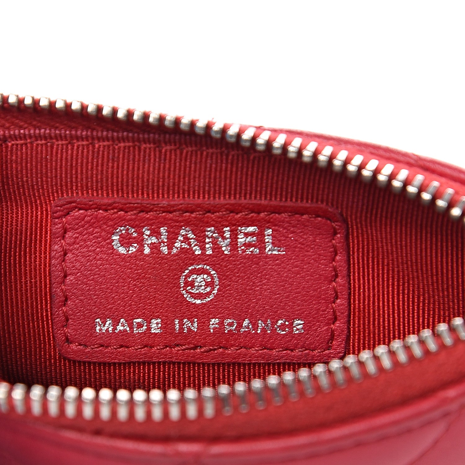 Chanel Lambskin Quilted Key Holder Case Dark Pink 5 of 10