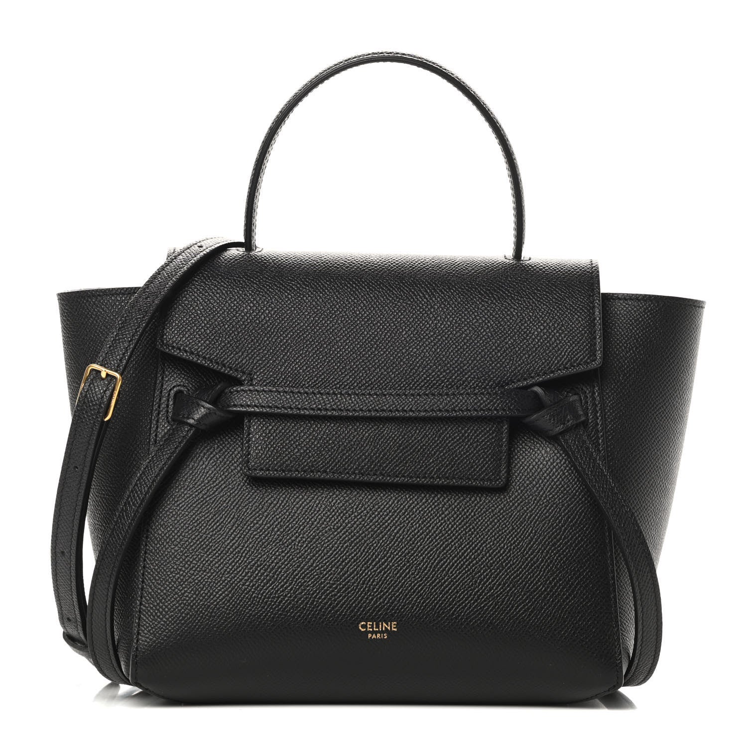 Celine Grained Calfskin Nano Belt Bag Black 1 of 14