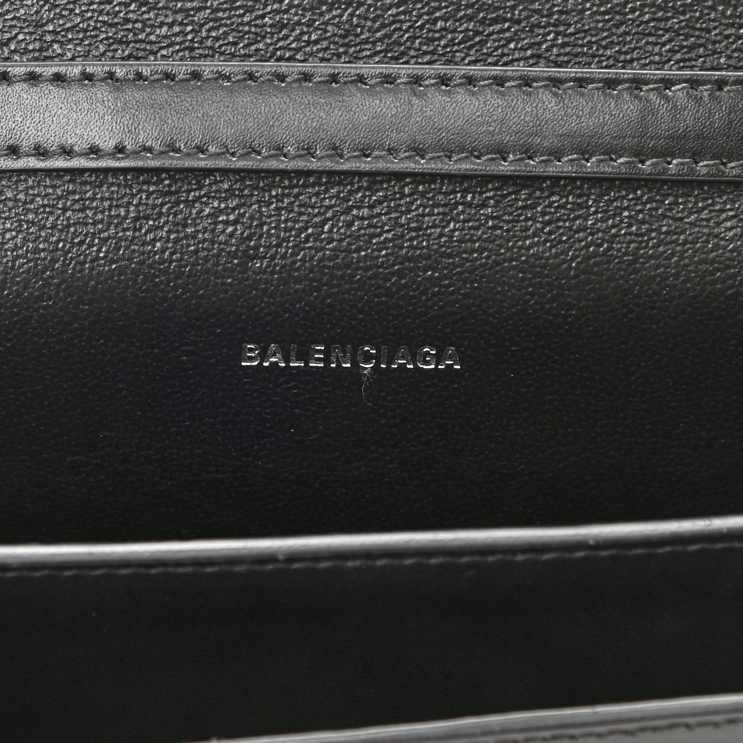Shiny Box Calfskin Monochrome XS Sharp Belt Bag Black