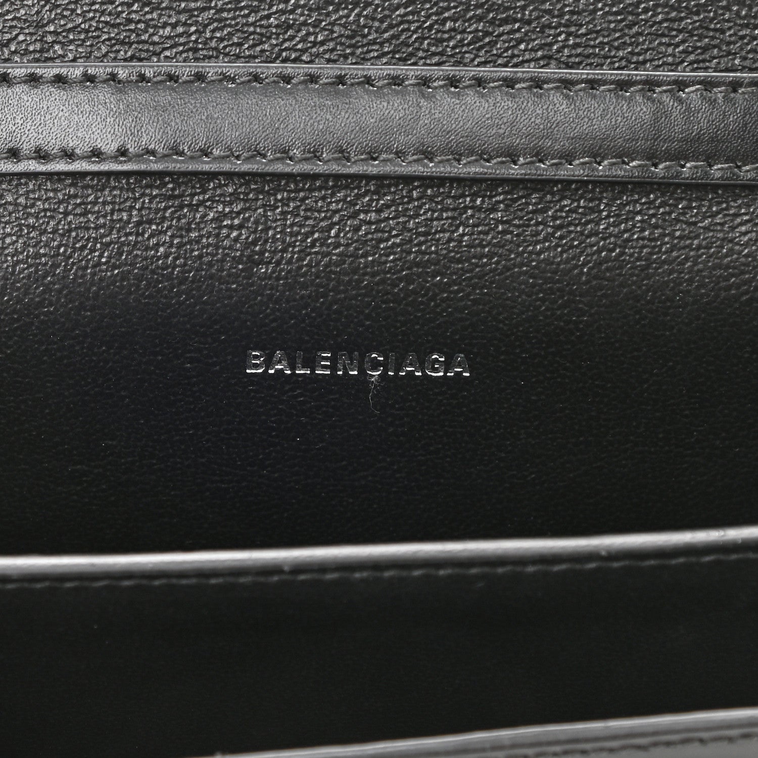 Balenciaga Shiny Box Calfskin Monochrome XS Sharp Belt Bag Black 6 of 7