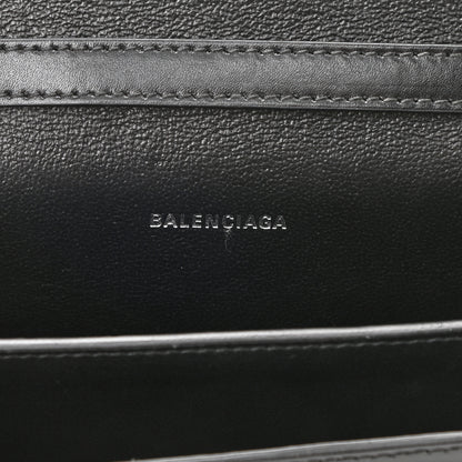 Balenciaga Shiny Box Calfskin Monochrome XS Sharp Belt Bag Black 6 of 7