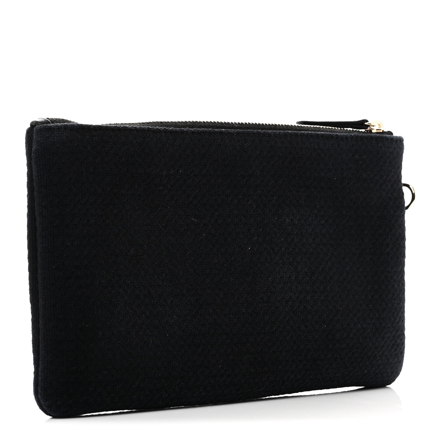 Chanel Mixed Fibers Small Deauville Pouch Black 2 of 5
