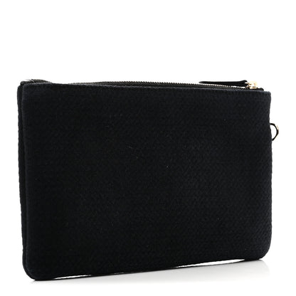 Chanel Mixed Fibers Small Deauville Pouch Black 2 of 5