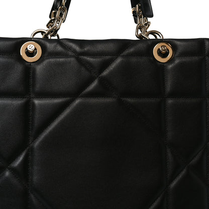 Christian Dior Calfskin Archicannage Large Essential Tote Black 8 of 11