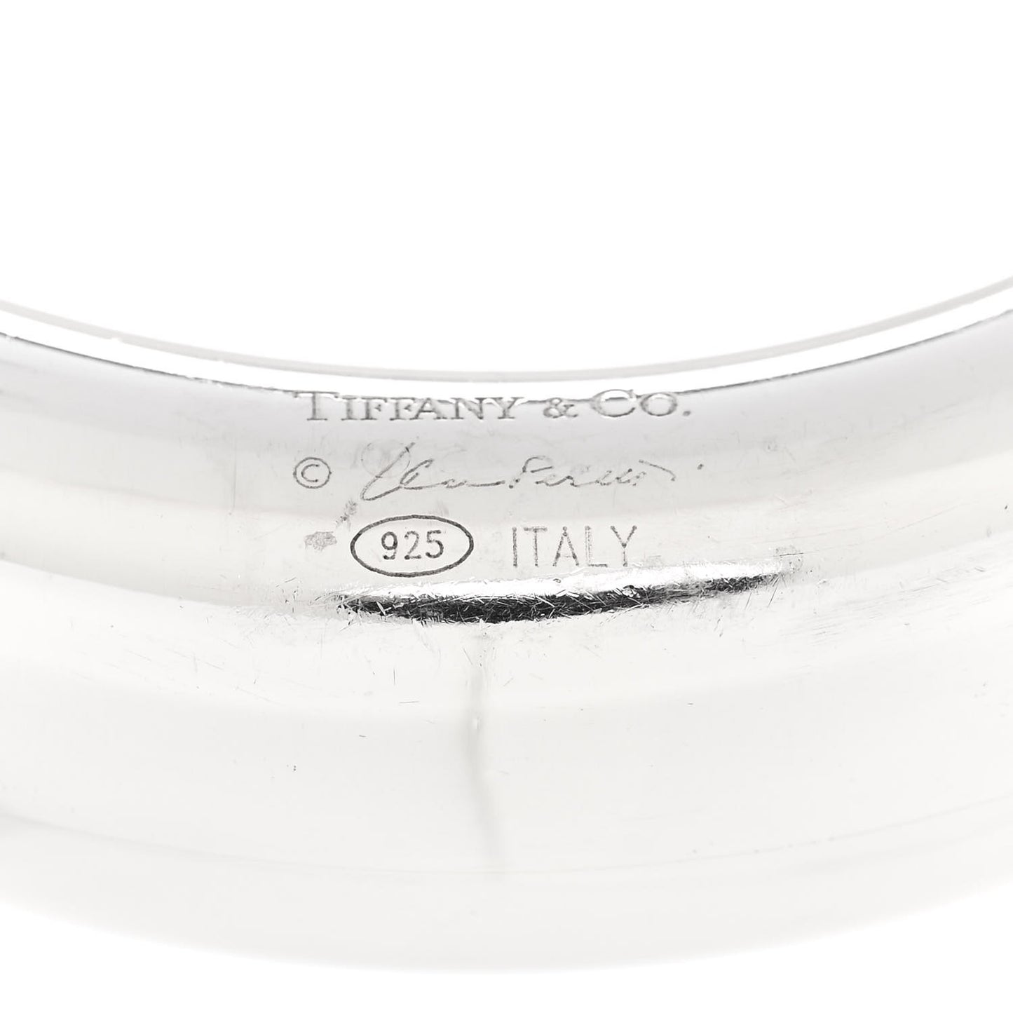 Sterling Silver Elsa Peretti Doughnut Bangle Bracelet