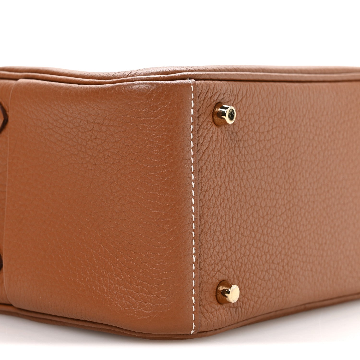 Hermes Taurillon Clemence Mini Lindy 20 Gold 9 of 11
