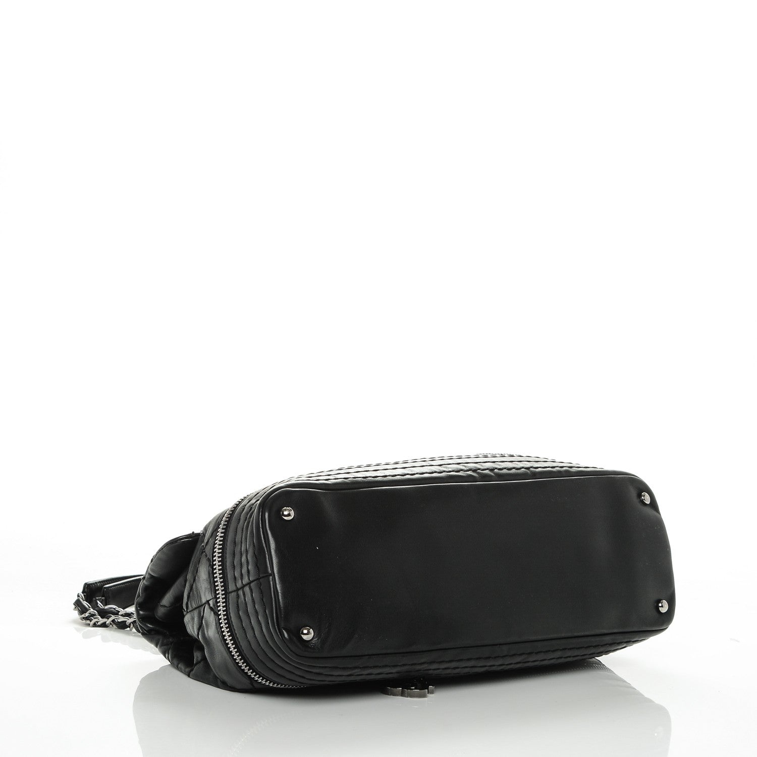Chanel Calfskin Stitched Large Expandable Flap Black 4 of 7