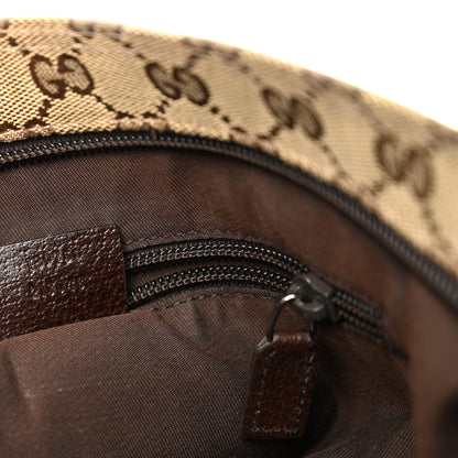 Gucci Monogram Web Medium Flat Messenger Bag Brown 7 of 10