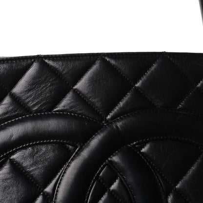 Chanel Lambskin Quilted Medallion Tote Black 8 of 12