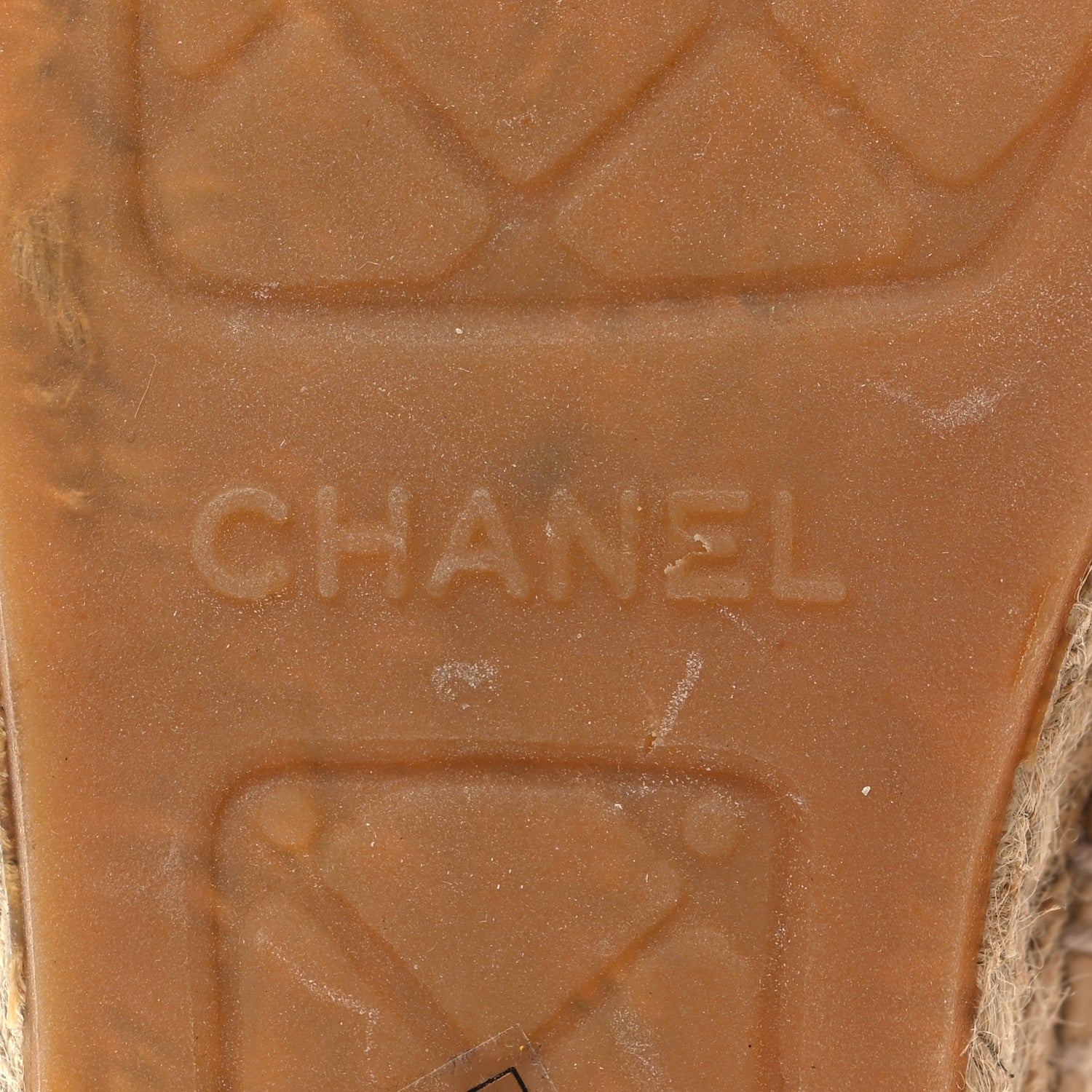 Chanel Lambskin CC Espadrilles 37 Beige Black 8 of 10