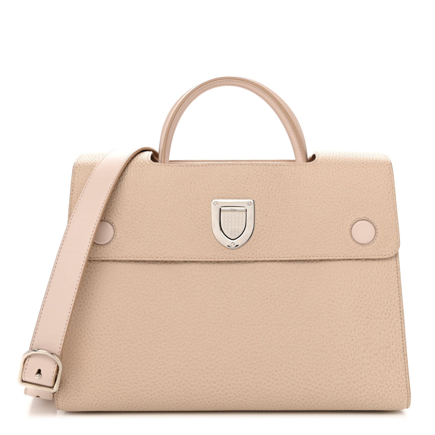 Grained Calfskin Medium Diorever Flap Tapioca