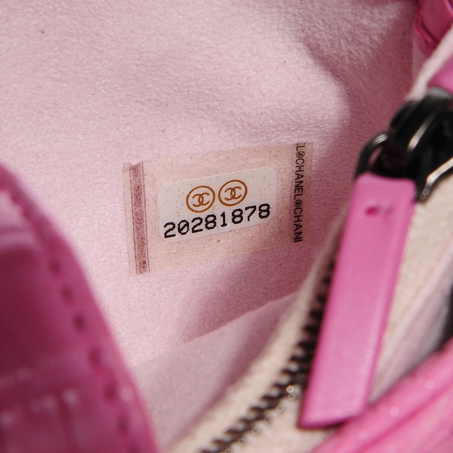 Chanel Alligator Mini Phone Holder Crossbody Bag Pink 7 of 7