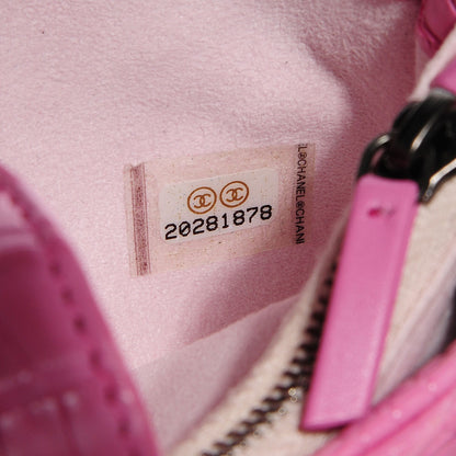 Chanel Alligator Mini Phone Holder Crossbody Bag Pink 7 of 7