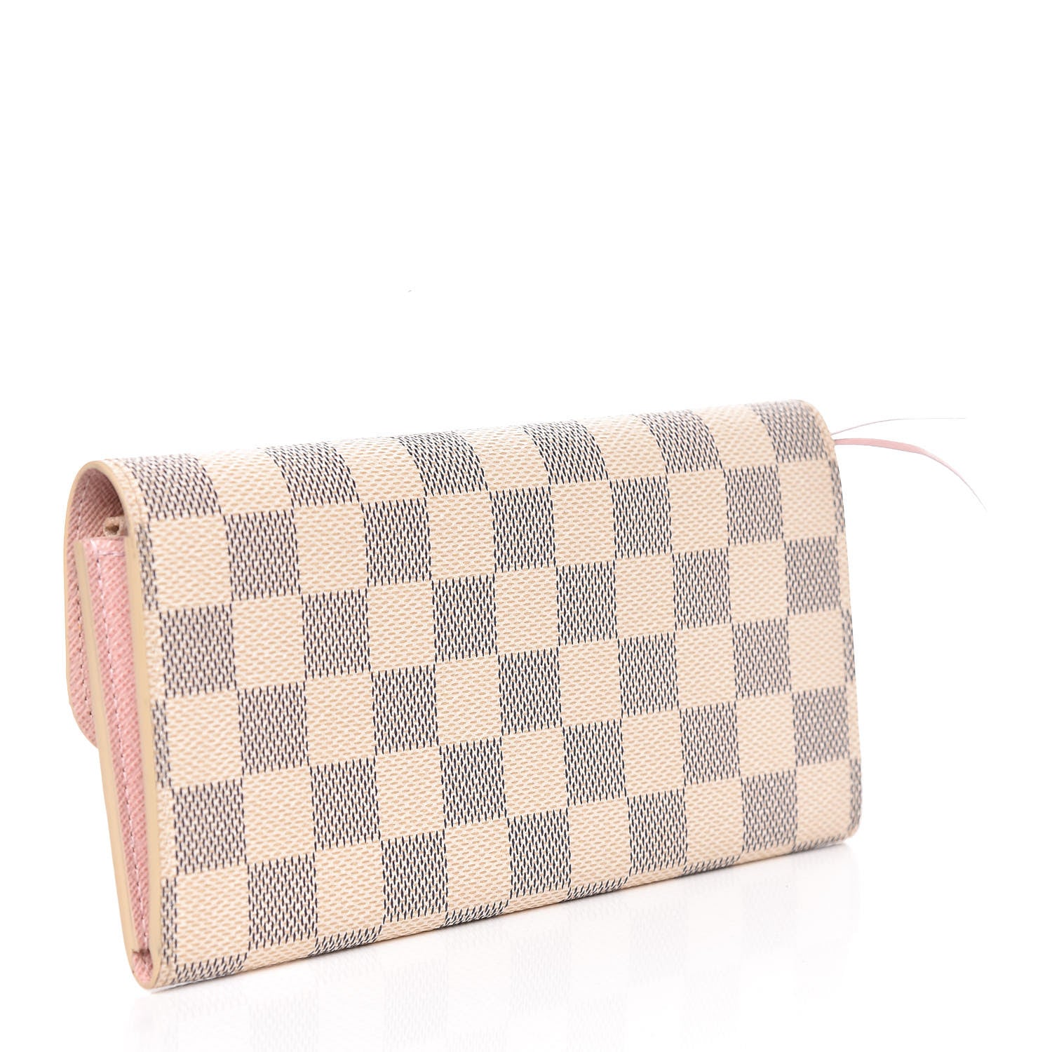 Louis Vuitton Damier Azur Emilie Wallet Rose Ballerine 3 of 8