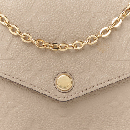 Louis Vuitton Empreinte Pochette Felicie Chain Wallet Tourterelle 12 of 14