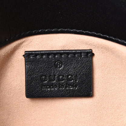 Gucci Calfskin Matelasse Super Mini GG Marmont Shoulder Bag Black 5 of 10