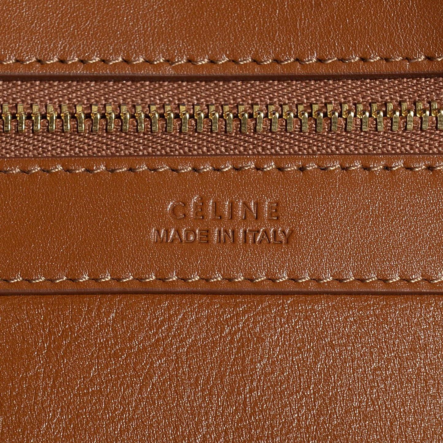 Sleek Calfskin Small Cabas Phantom Tan