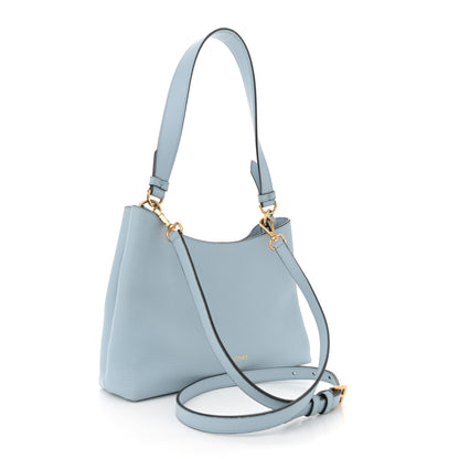 Versace Calfskin Vitello Virtus Hobo Light Blue 2 of 10