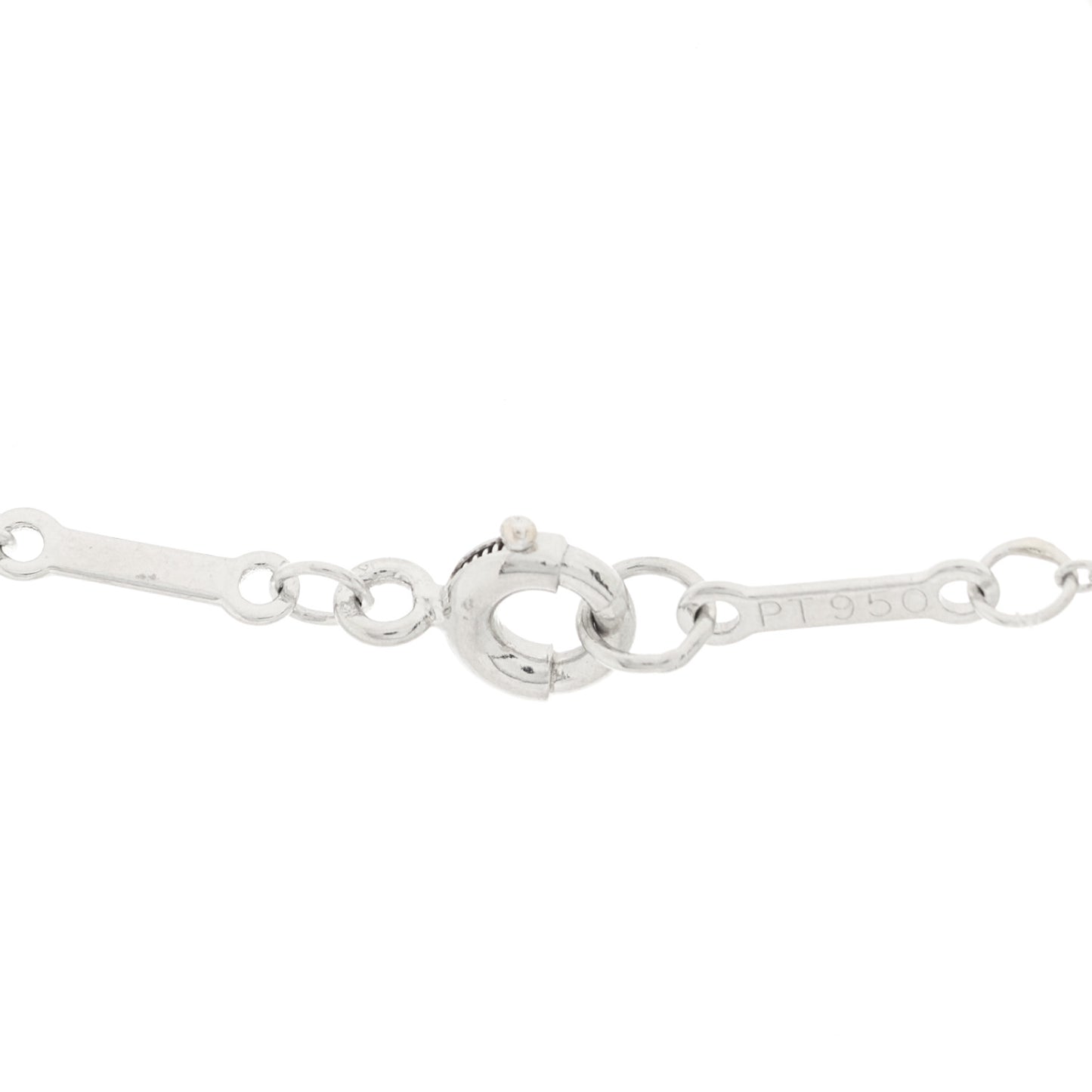 Platinum Diamond .30ctw Elsa Peretti Diamonds by the Yard 5 Station Necklace