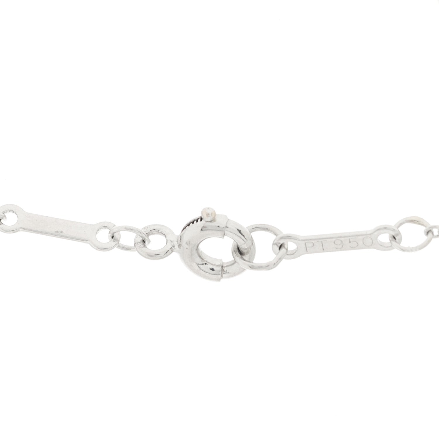 Tiffany Platinum Diamond .30ctw Elsa Peretti Diamonds by the Yard 5 Station Necklace 4 of 5