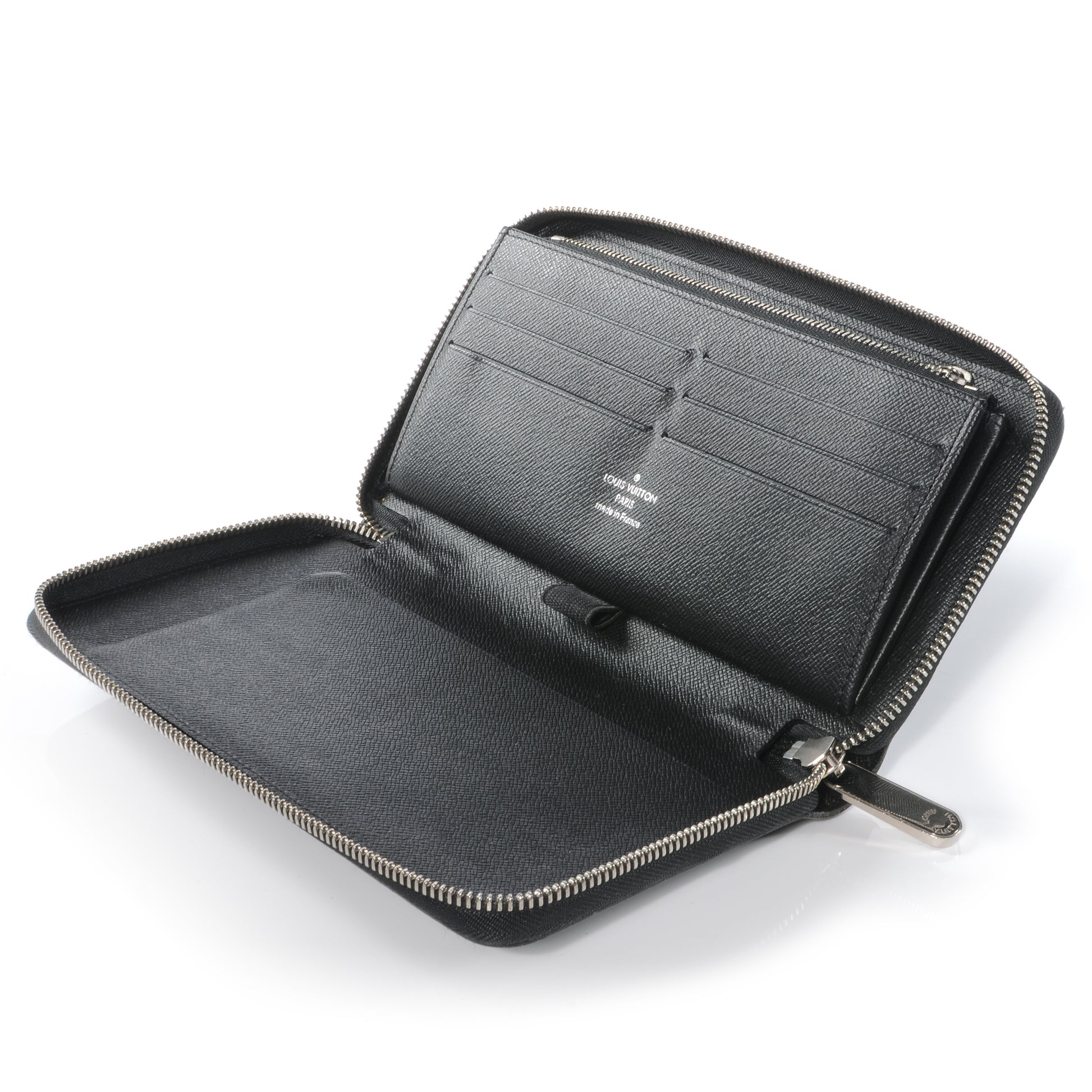 Louis Vuitton Epi Zippy Organizer Wallet Black 4 of 6