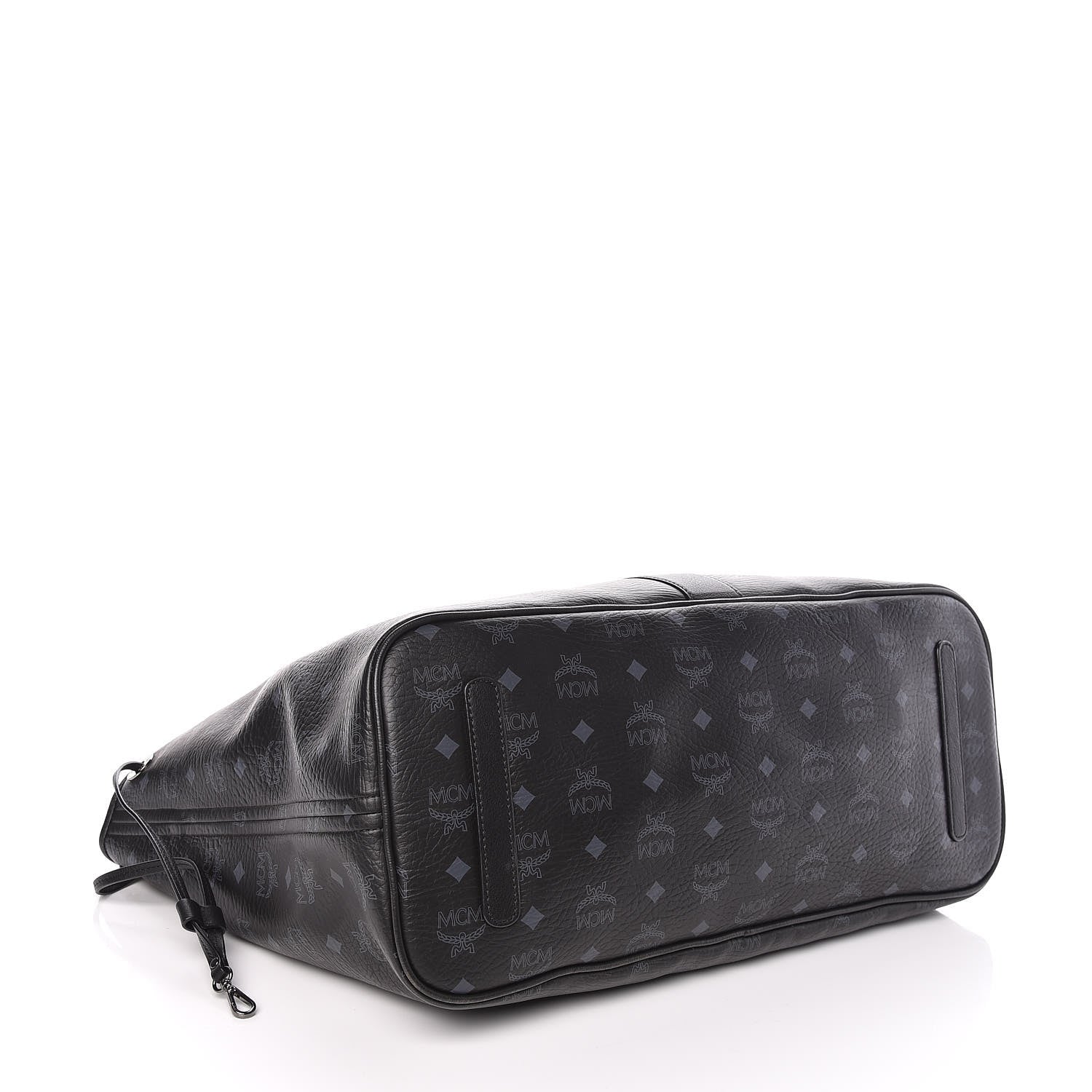 MCM Visetos Large Liz Reversible Shopper Tote Black 8 of 16