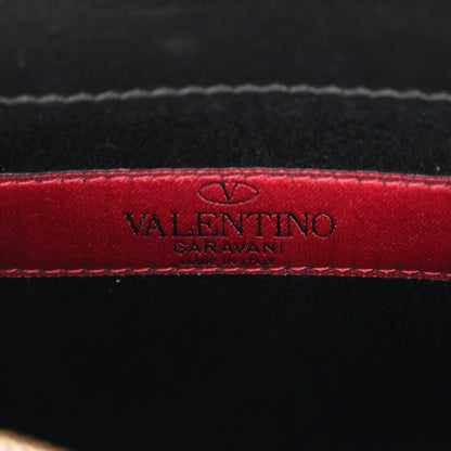 Valentino Garavani Vitello Mini Rockstud Wallet on Chain Black 6 of 12