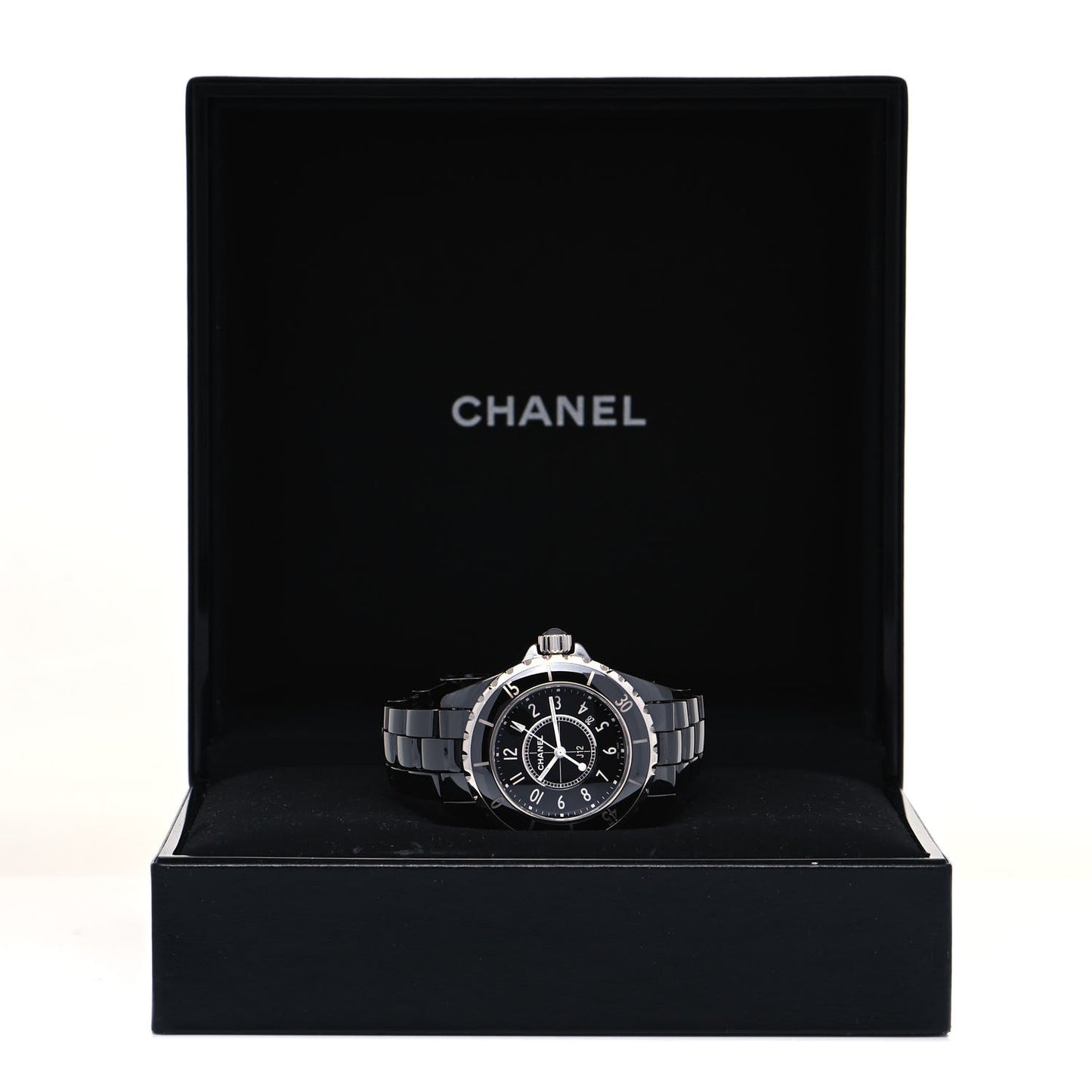 Stainless Steel Ceramic 33mm J12 Quartz Watch Black