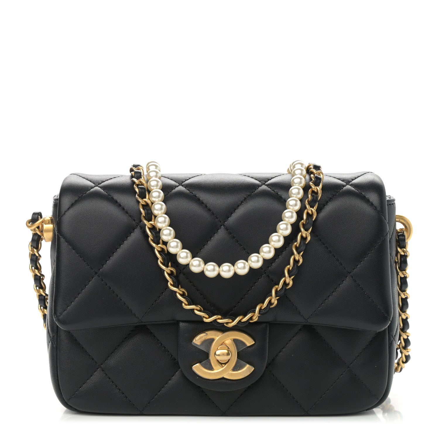 Chanel Lambskin Quilted Mini My Perfect Flap Black 1 of 11