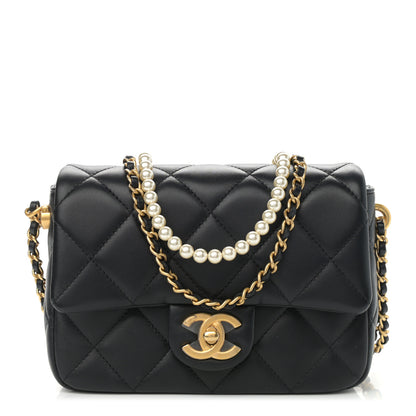 Chanel Lambskin Quilted Mini My Perfect Flap Black 1 of 11